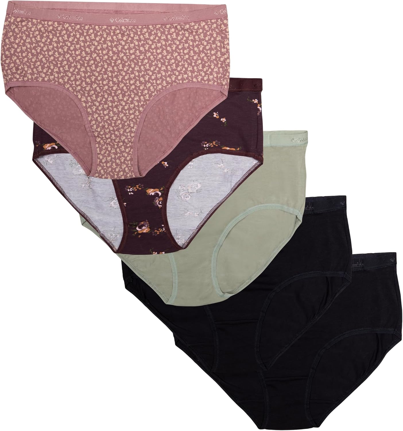 Columbia Women's 4-way Stretch Cotton Brief 5-pack