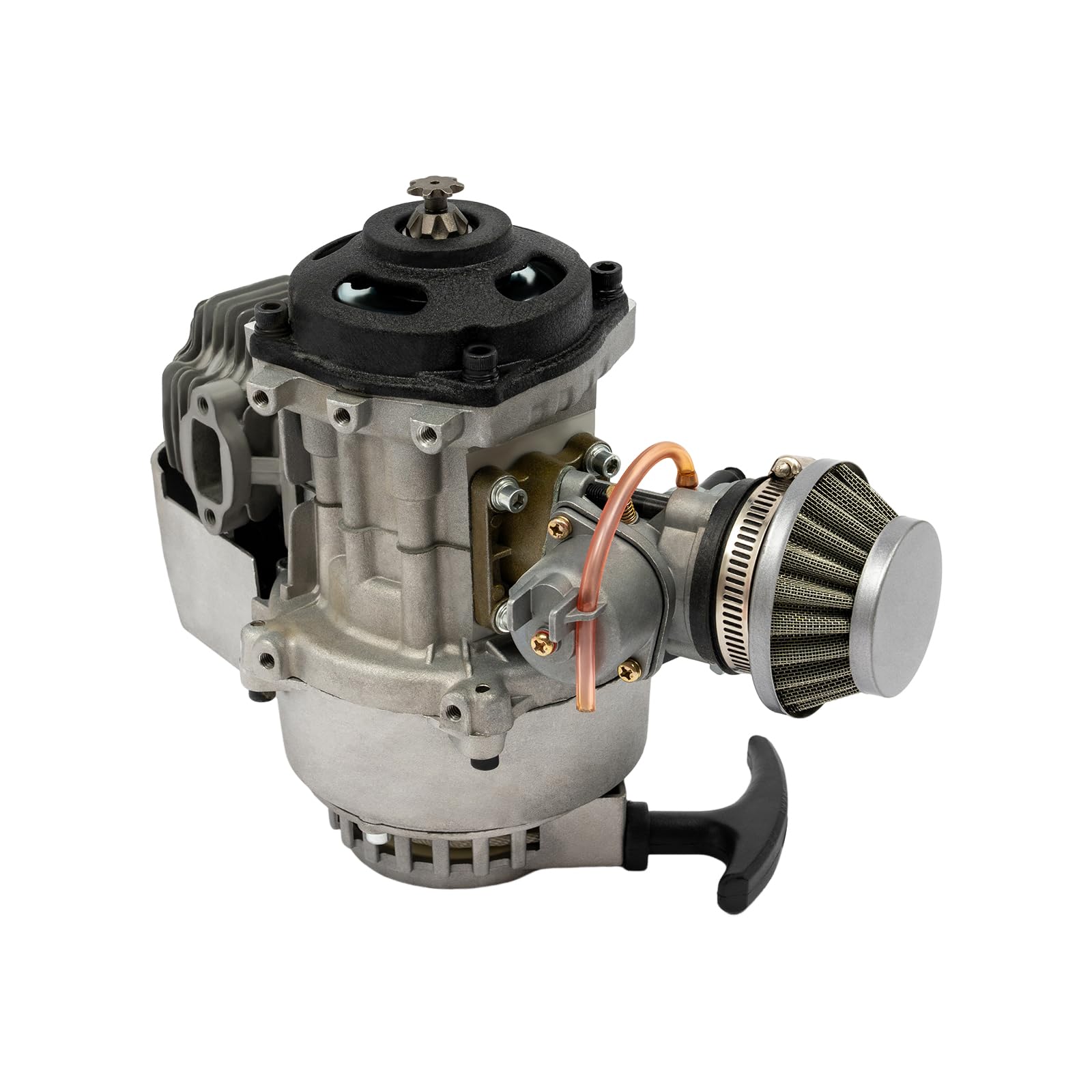 49CC 2-Takt Mini Motor, Getriebe Vergaser, Pocket Bike Motor mit Vergaser und Luftfilter Kit Getriebe Vergaser Set, für Pocket, Mini Dirt Bike Quad Pocket Bike