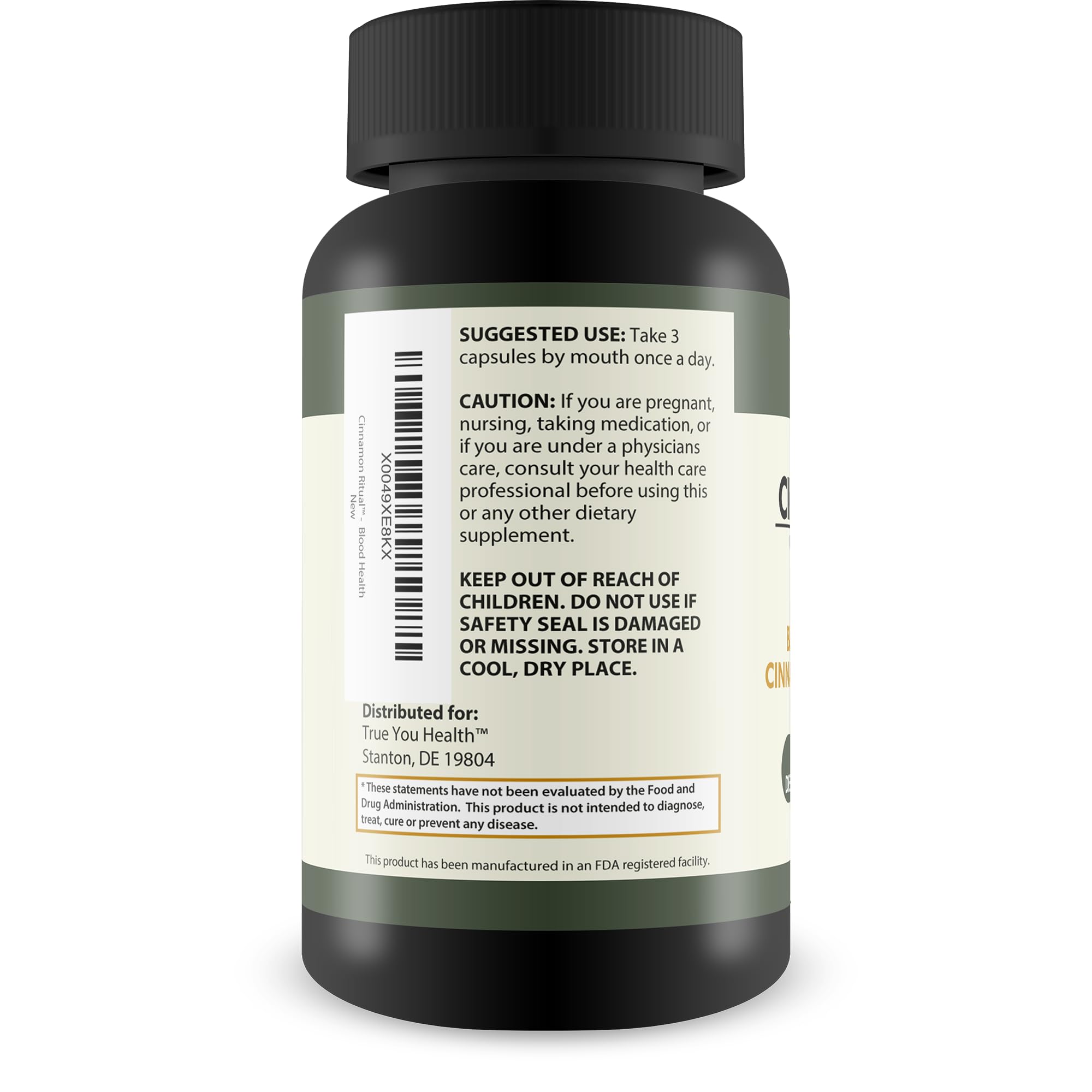 Cinnamon Ritual - Our Best Cinnamon Supplement for Blood Support - Promotes Healthy Blood Flow - Improved Formula W/Turmeric & Vitamins - Glucose Reset Ritual Sugar Health Blood Health — Amazon image 3