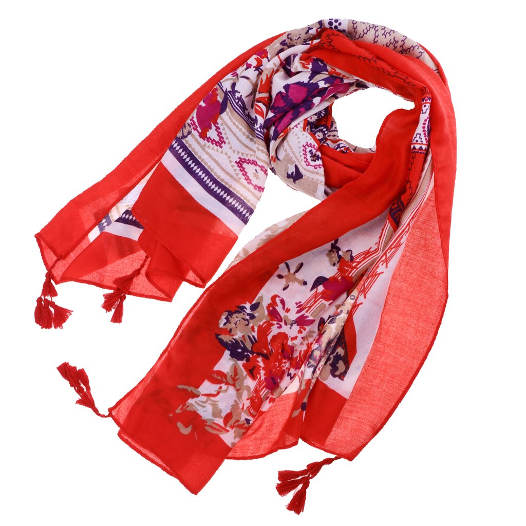 Women's Tassel Shawl Wrap Scarves Large Wraps Shawl Boho Beach Scarf 6|Clothing Shoes & Accessories | Womens Accessories | Scarves & Wraps-image-5