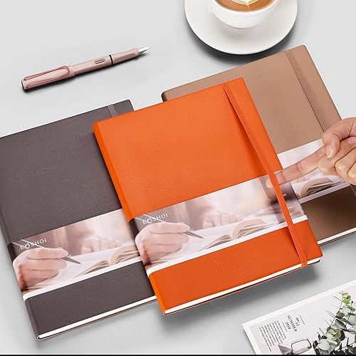 Miniatura 7 de EMSHOI Cuaderno de viñetas de puntos, 192 páginas numeradas B5, cuaderno grande de composición de cuadrícula de puntos con papel punteado grueso de