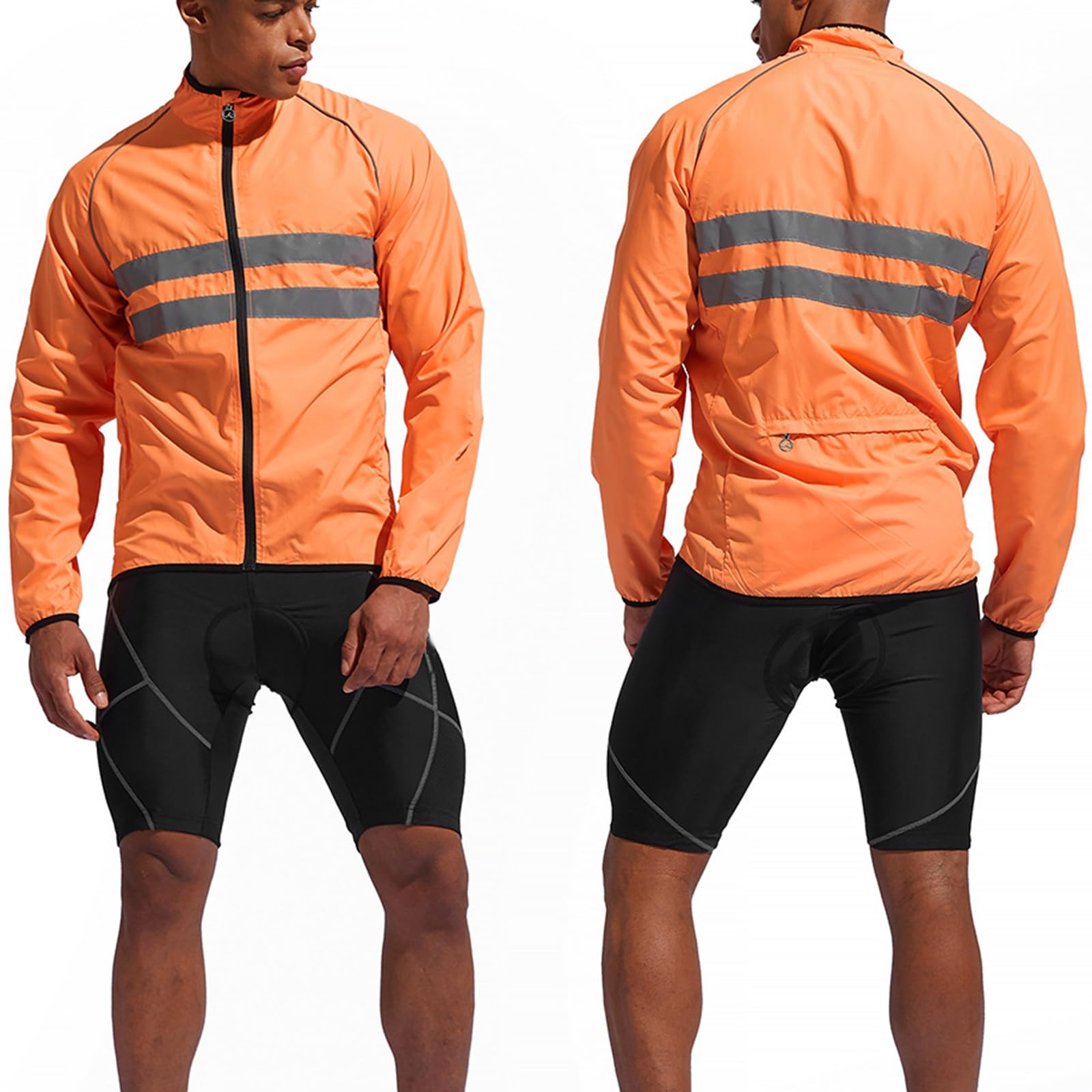 ARMAAN Chaqueta De Ciclismo De Manga Larga | Gabardina Juvenil, Transpirable Y Ligera | Prenda De Manga Larga Con Protección Solar Para Montañismo | Tiras Reflectantes Y Bolsillo