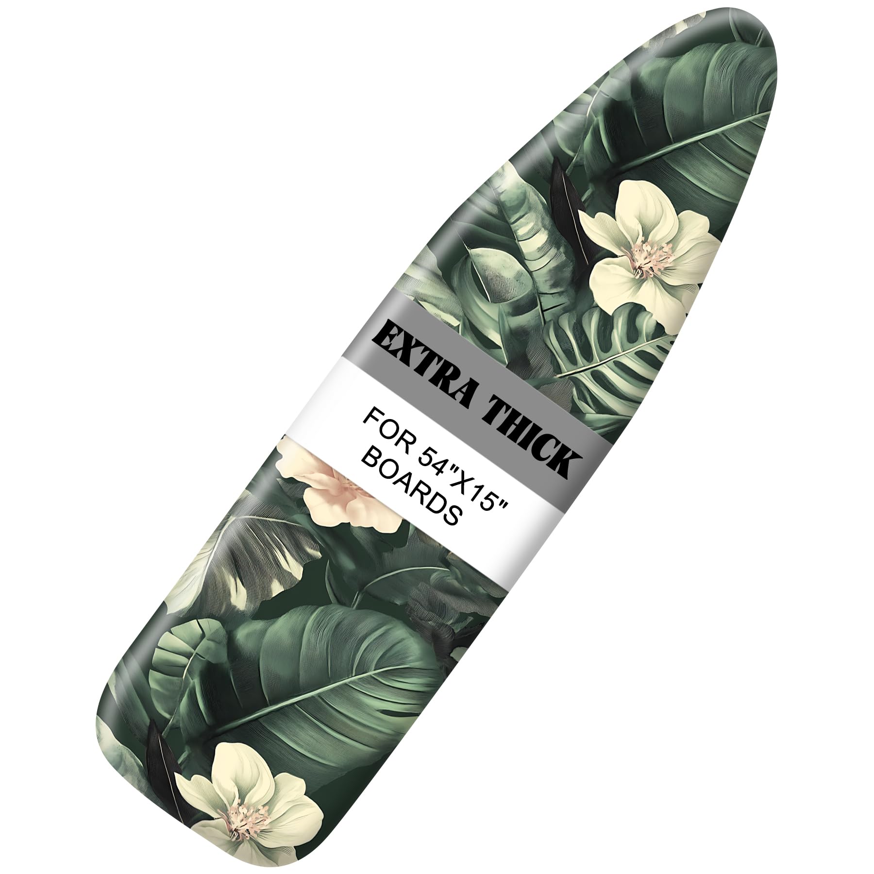 Ironing Board Cover 15"x54" Standard Size Replacement Thick Iron Board Covers Heavy Duty Non-Slip Board Cover Fitted with Elastic Edges and Velcro Straps