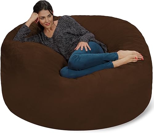 Miniatura 1 de Silla Chill Sack Bean Bag muebles de espuma de memoria gigante y una tumbona grande Gran sofá con gran cubierta de gamuza suave resistente al agua