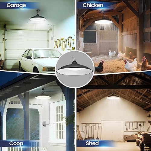 Miniatura 8 de Luces solares para interiores y exteriores, 3200 lm con sensor de movimiento, luz colgante diurna disponible con control remoto y botón, IP65