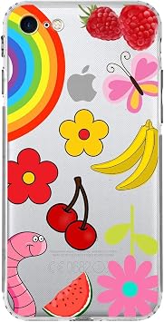 PrintiFy iPhone SE 2020 ile Uyumlu Water Color 5 Kamera Korumal   effaf K l f