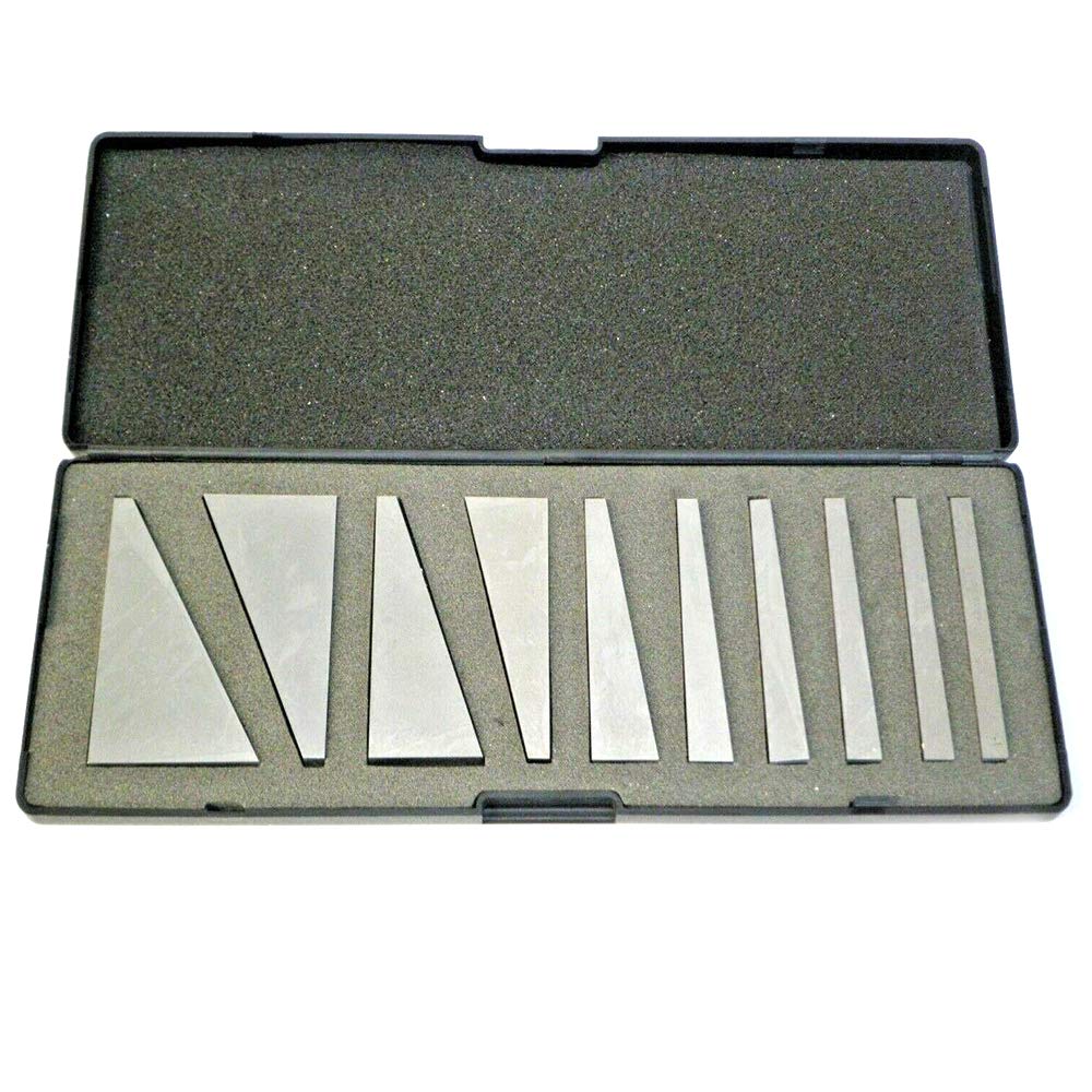 Chiloskit 10 Piece Precision Angle Calibration Gage Inspection Block Set Machinist Tool 1°, 2°, 3°, 4°, 5°, 10°, 15°, 20°, 25°, 30°-picture-11