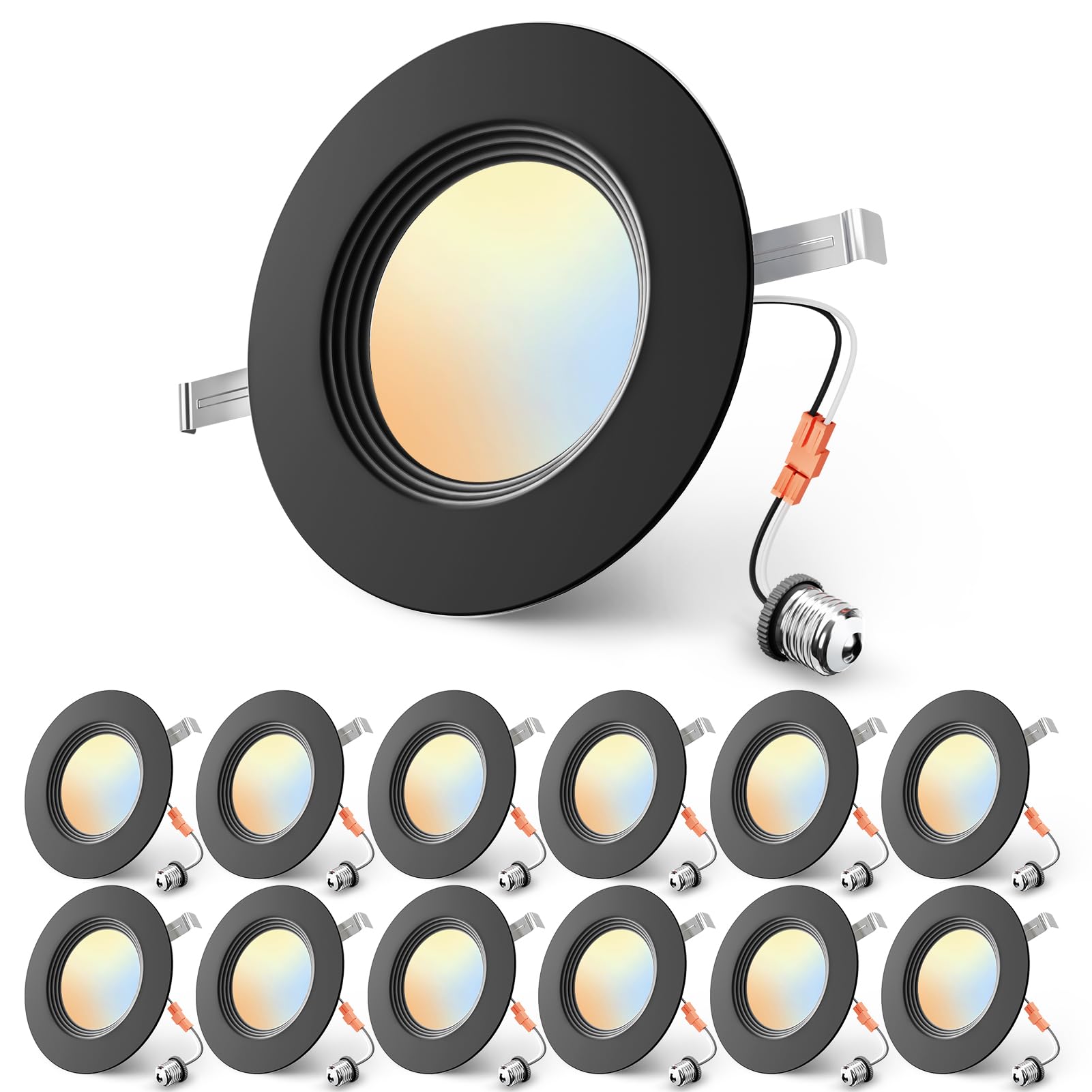 Ensenior LED Recessed Lights - 12 Pack, Easy Install -10