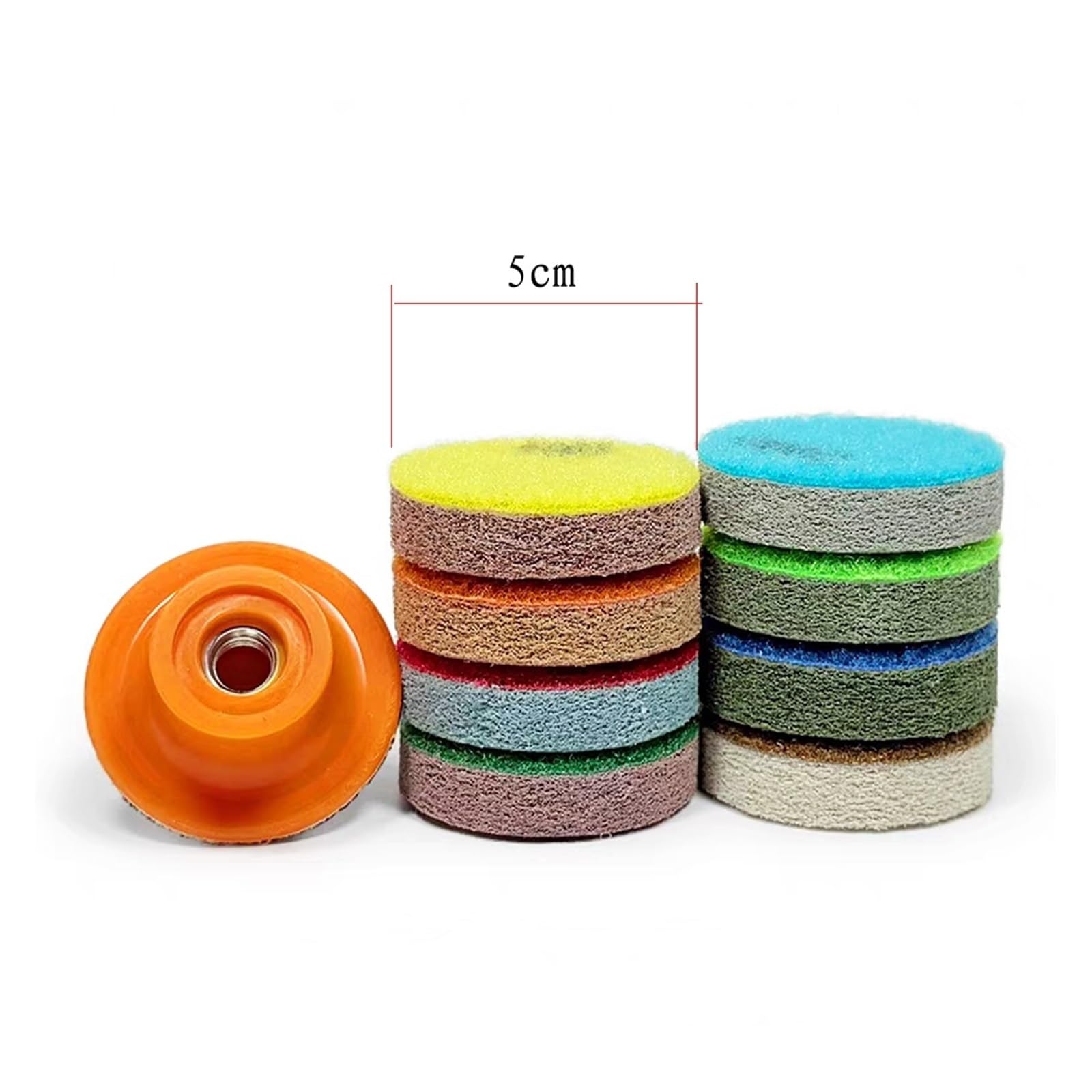 2”50mm gąbkowe podkładki polerskie granit marmur sztuczny kamień polerowanie narzędzie do czyszczenia betonowa tarcza szlifierska do polerki(8Step and backer pad)