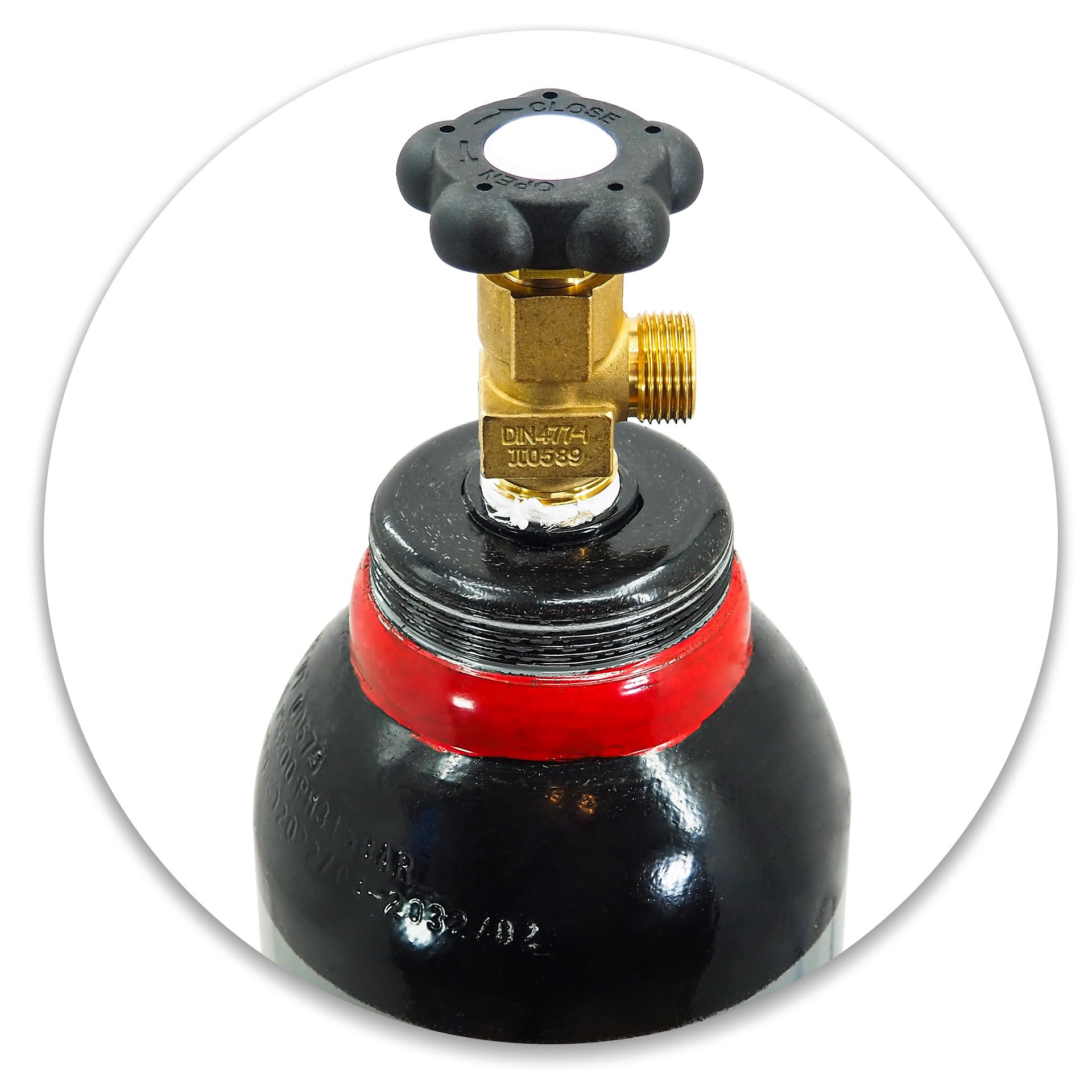 Bombola Gas Azoto Idrogeno 10 Litri 2m3 per Condizionatori Rilevazione Perdite + Riduttore 16 bar