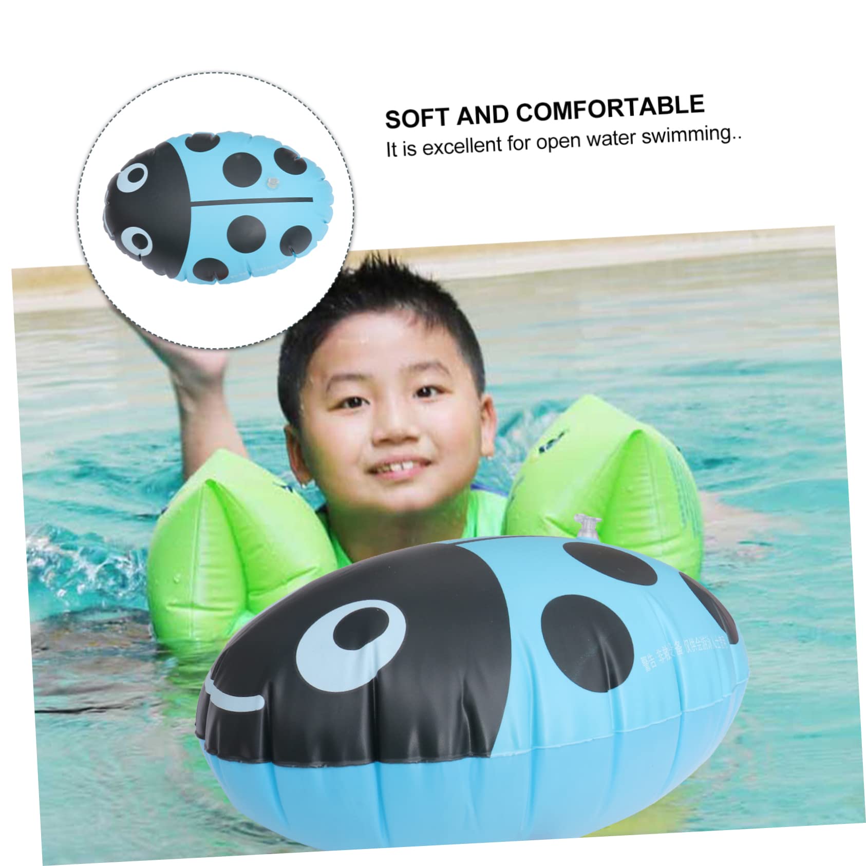 Totority Open Water Swim Buoy Float Ladybug Shape Swimming and Girls-Friendly Pool Beach Float