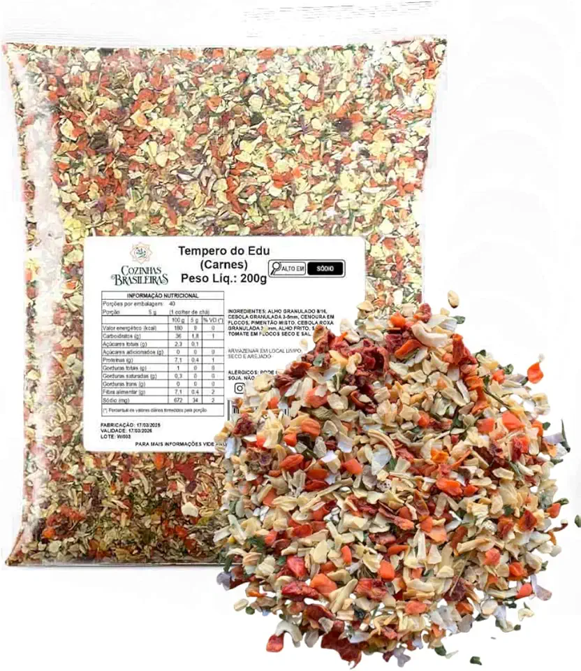 Tempero Edu Guedes para carnes (200g)