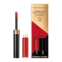 Max Factor, Lipfinity Lip Colour, Rossetto Lunga Durata E Gloss Idratante Con Applicazione Bifase, Nuance 125 So Glamorous, 2.3 Ml E 1.9 G