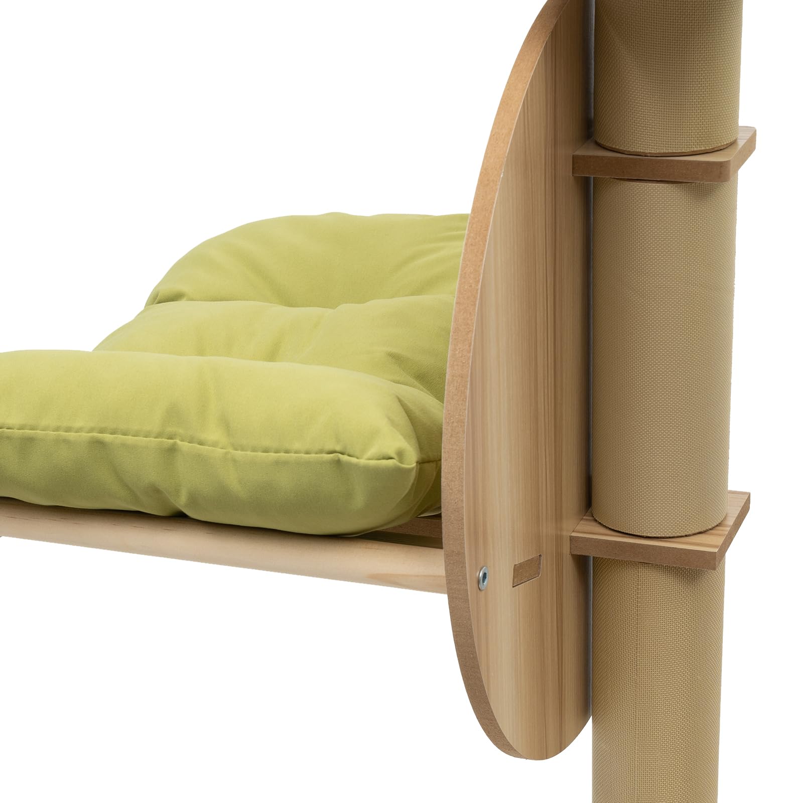 Árbol y Torre Rascador para Gatos con Cama Acolchada Grande - Muebles Estables para Apartamentos, Tiendas de Mascotas, Salón