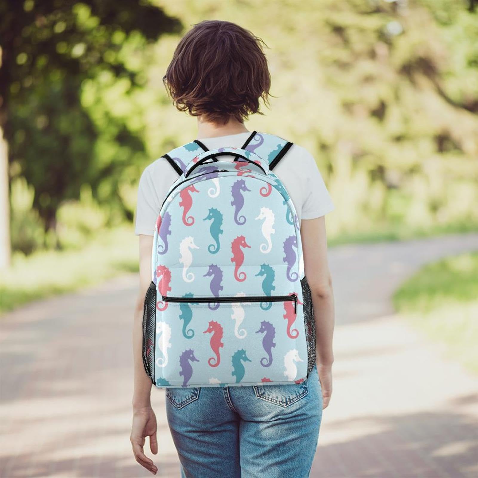 Zaino scolastico per uomini e donne, borsa da viaggio per computer portatile, zaino leggero per università, zaino casual per libri