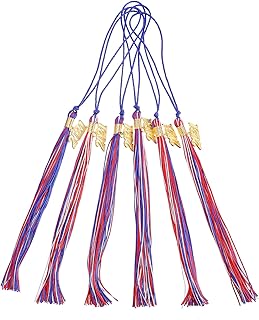 TEHAUX 6 Pçs Chapéu Borla Medalhão Decoração Em Memória Chapéu De Solteiro Borla De Formatura Acessórios Chapéu De Formatura Borla Pingente Pendurado Para Chapéu De