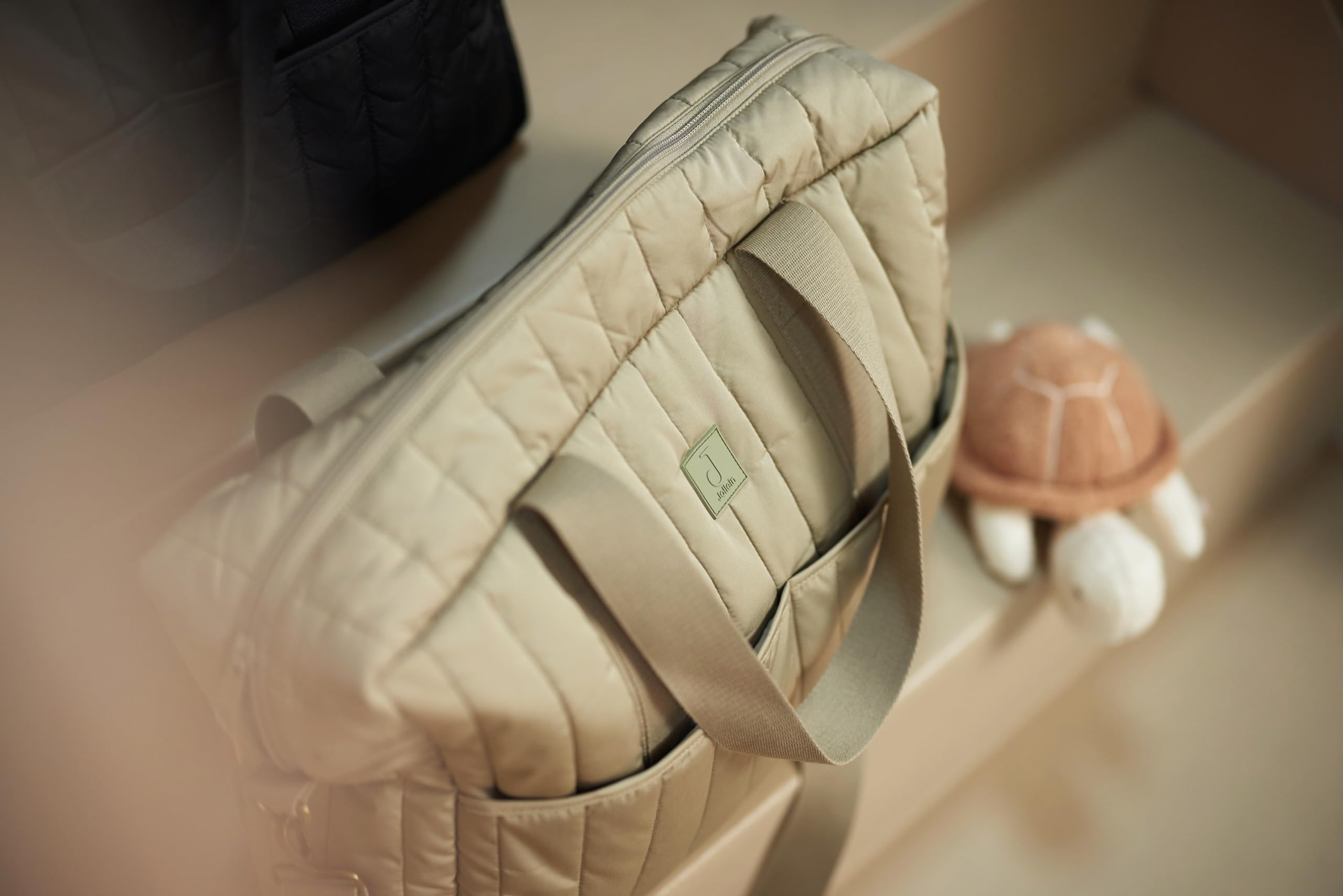 Jollein Sac à Langer Puffed Moos Vert Olive Imperméable Multifonction