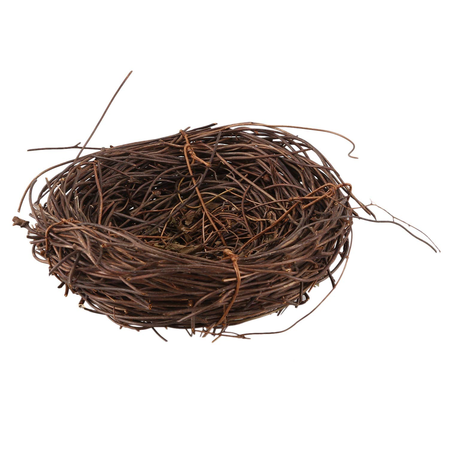 CTRLZS Handmade Vine Bird Nest Home Nature Craft Holiday for Photo Garden Decor