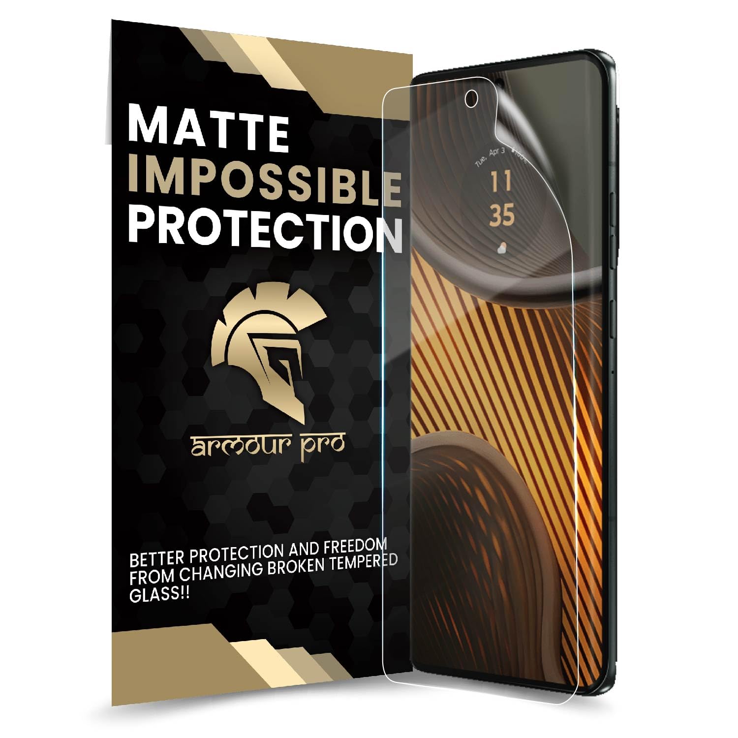 ArmourPro Screen Protector for Motorola Edge 50 Ultra 5G - Nano Unbreakable Membrane Case Friendly Full Edge to Edge Screen Coverage & Installation Kit (Matte) (B0D6RPXQNR) Amazon Price History, Amazon Price Tracker