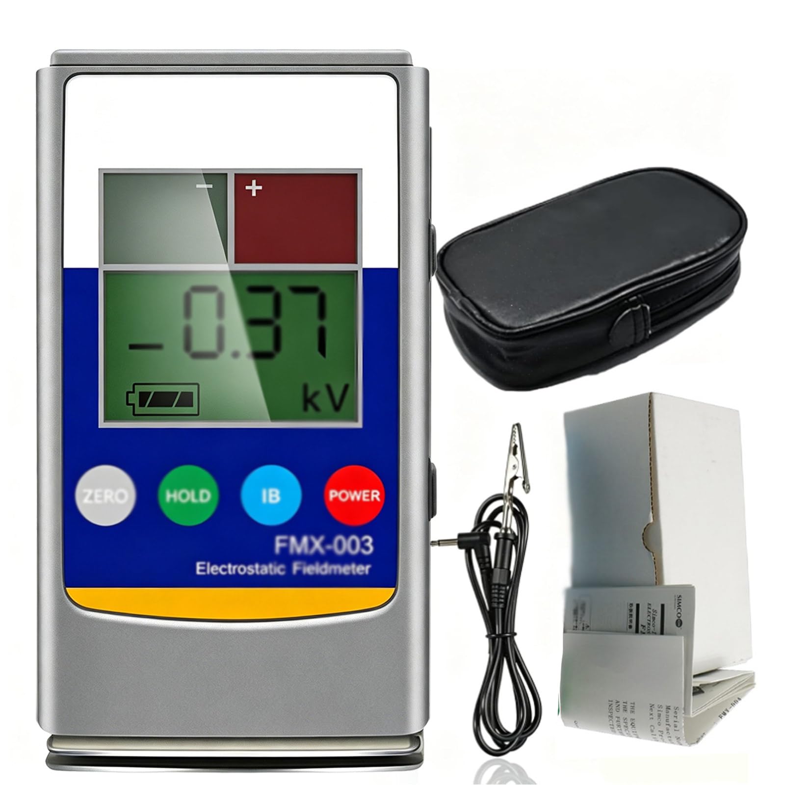 Zyknaurral Multicolor Upgraded Electrostatic Fieldmeter,0-20Kv/0-30Kv Handheld Esd Electrostatic Tester, Portable Antistatic Field Detection Meter For Electronics & Manufacturing & Laboratory Fmx003
