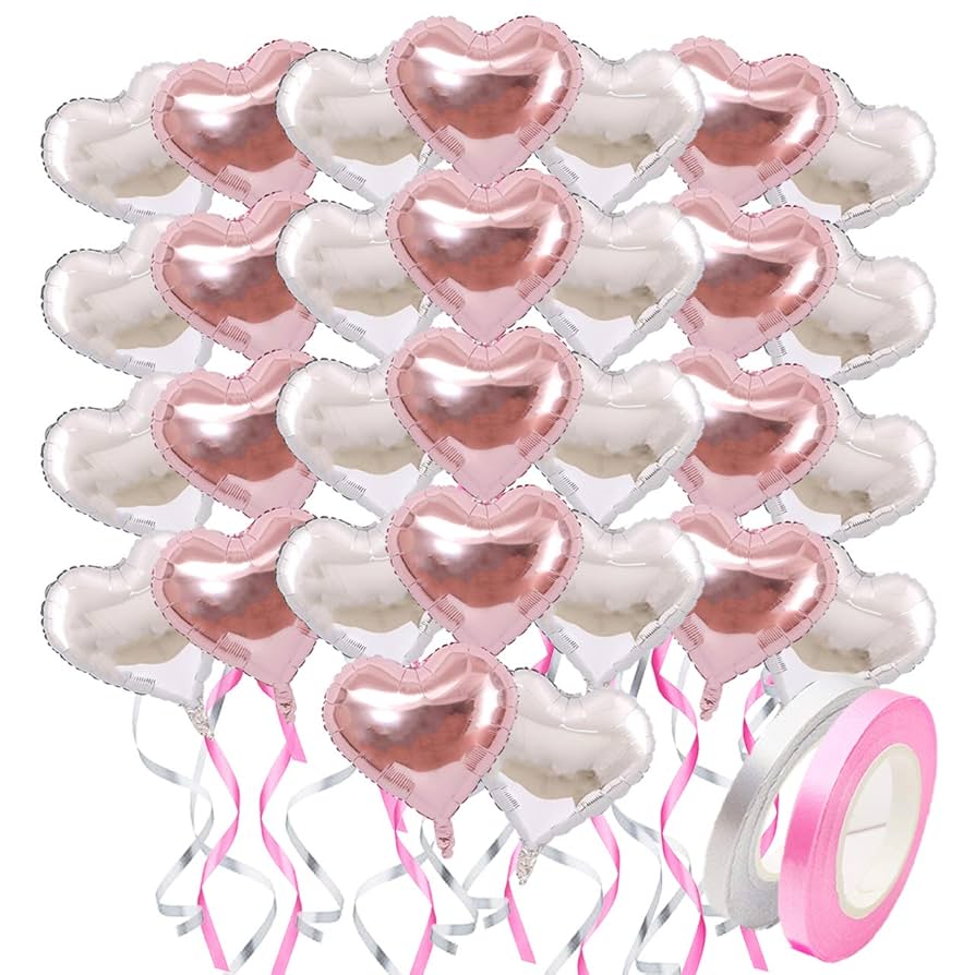 Amazon | HIRAISM ハート 風船 バルーン アルミ 大きい 46cm