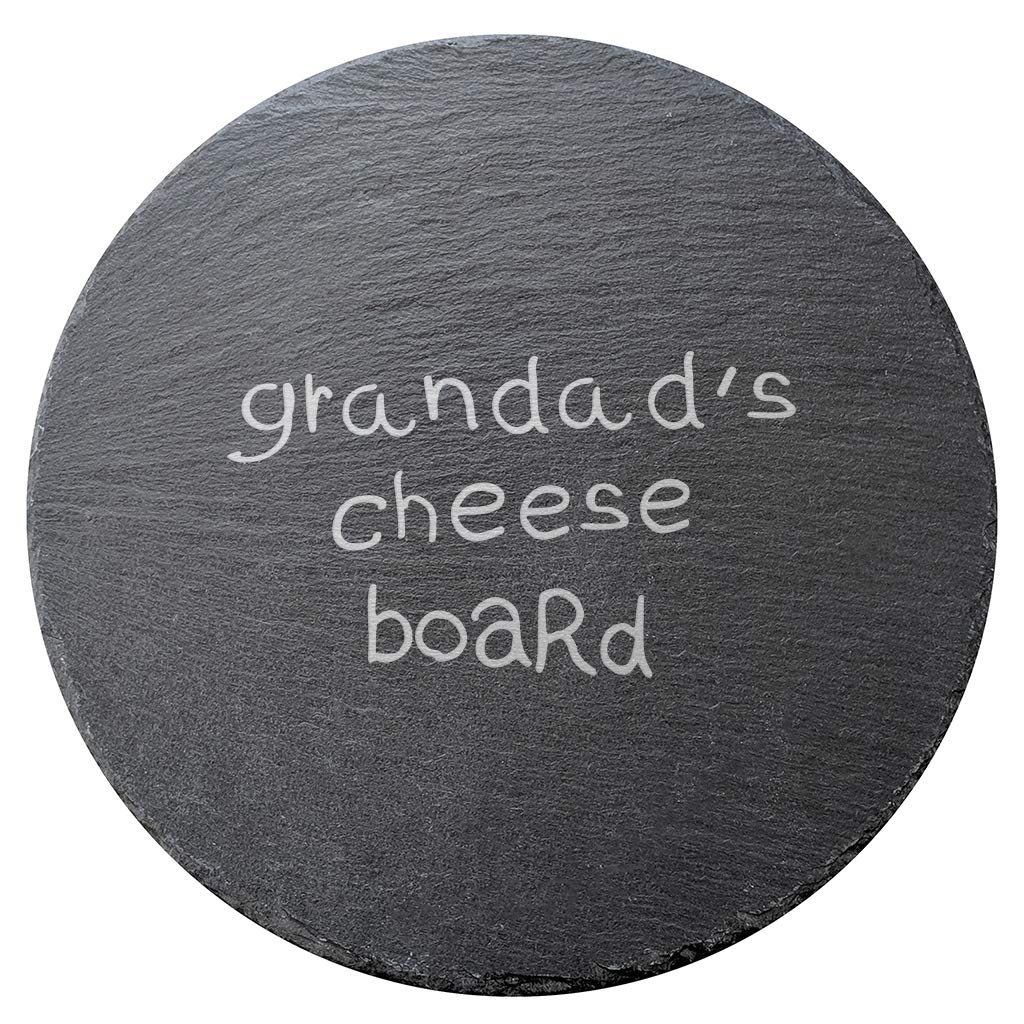 Slate Grandads Cheese Board/Grandad Gifts from Granddaughter and Grandson/Birthday Gifts for Grandad from Grandchildren/Fathers Day or Birthday Gifts for Grandad
