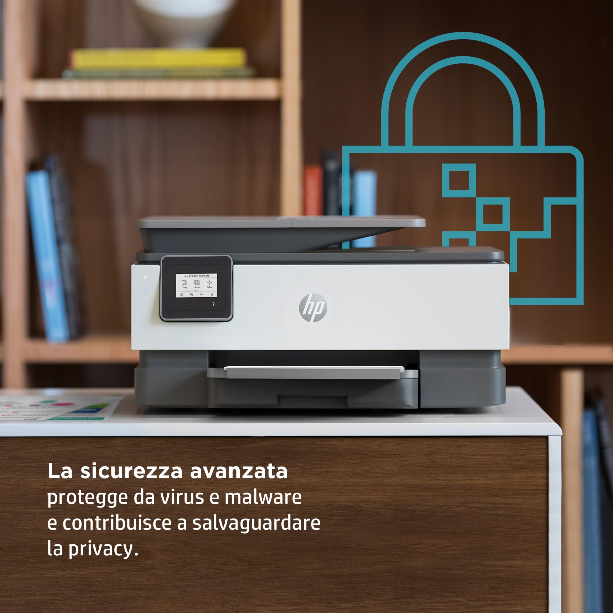 HP OfficeJet Pro 8022e 229W7B, Stampante Multifunzione a Getto d'Inchiostro A4 a Colori, Fronte e Retro Automatico, 29 ppm, Wi-Fi, 6 Mesi di Inchiostro Instant Ink Inclusi, Nera