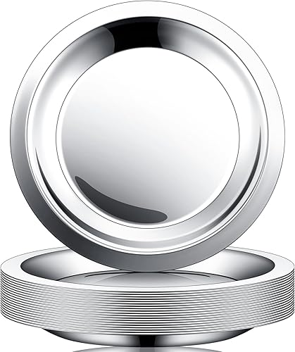 Juego de 20 posavasos para botellas de vino, de acero inoxidable, color plateado, resistente al calor, para mesa, bebida, botella, accesorios para