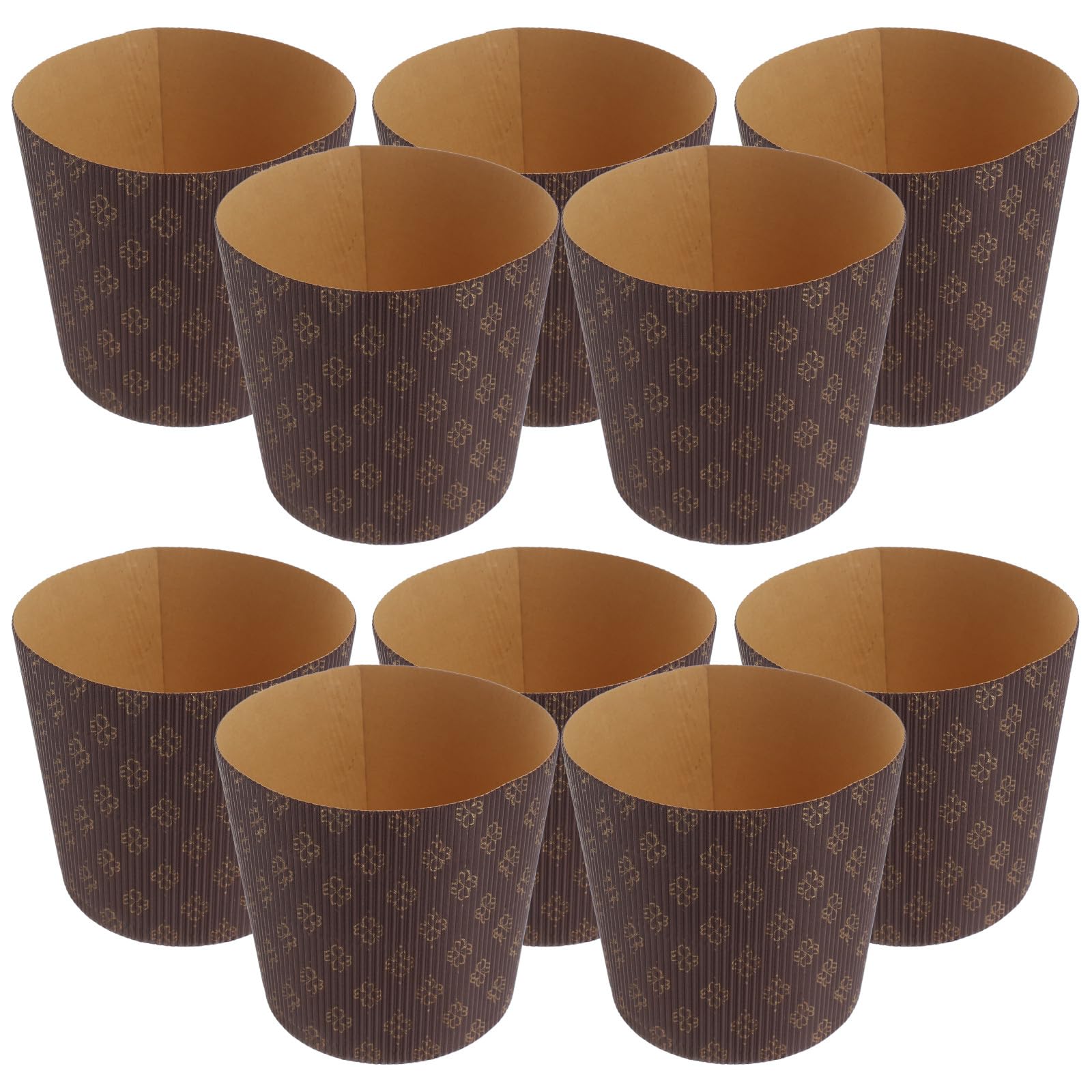 Prácticos y Fáciles de Usar de Papel Marrón para Hornear Panettone 25 Capacillos Diseño Elegante Ideales para Panaderías y Fiestas de Boda