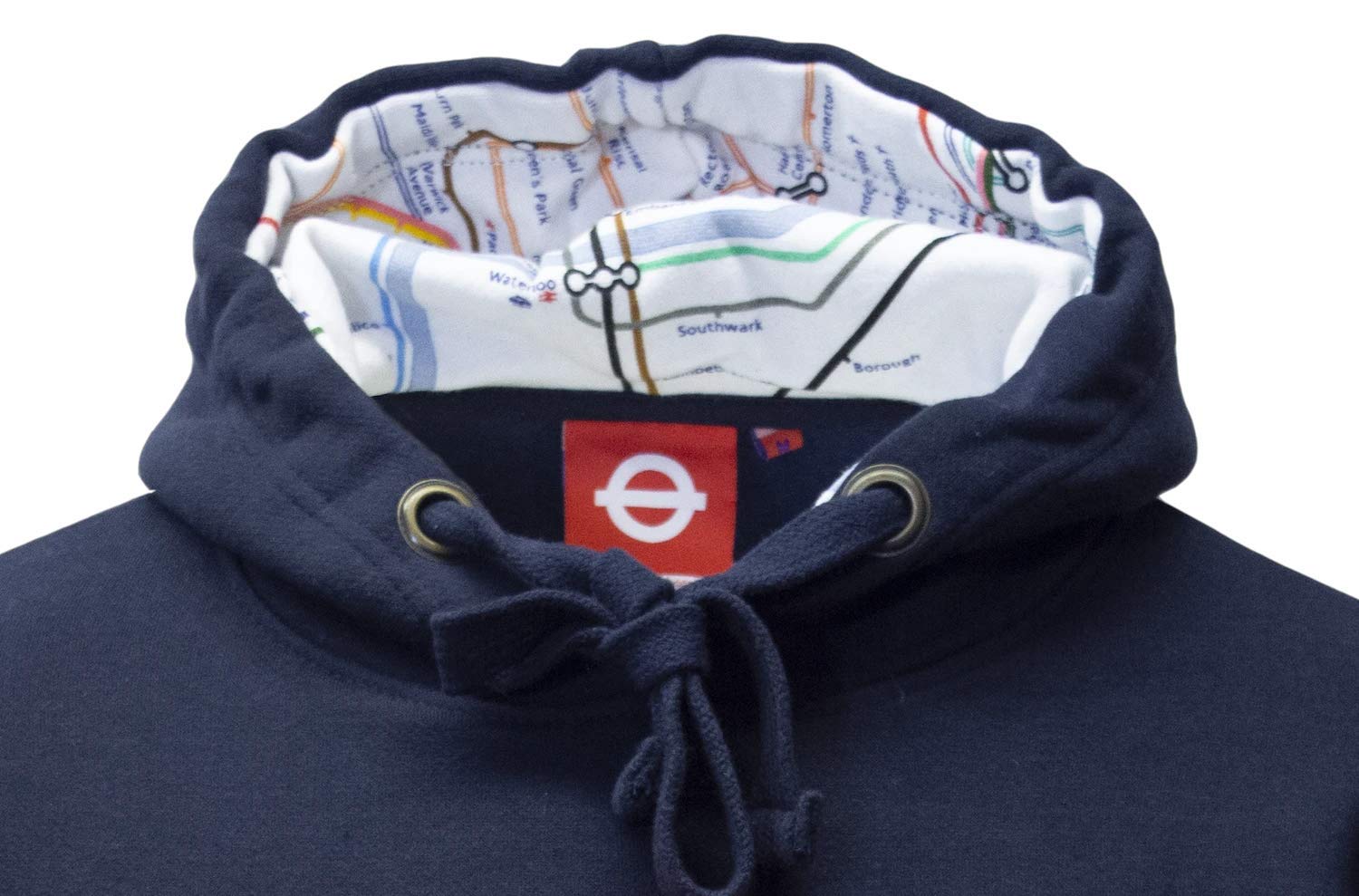 TFL™129 Lizenziertes Unisex Mind The Gap™ Kettenstich Stickerei Kapuzen-Sweatshirt