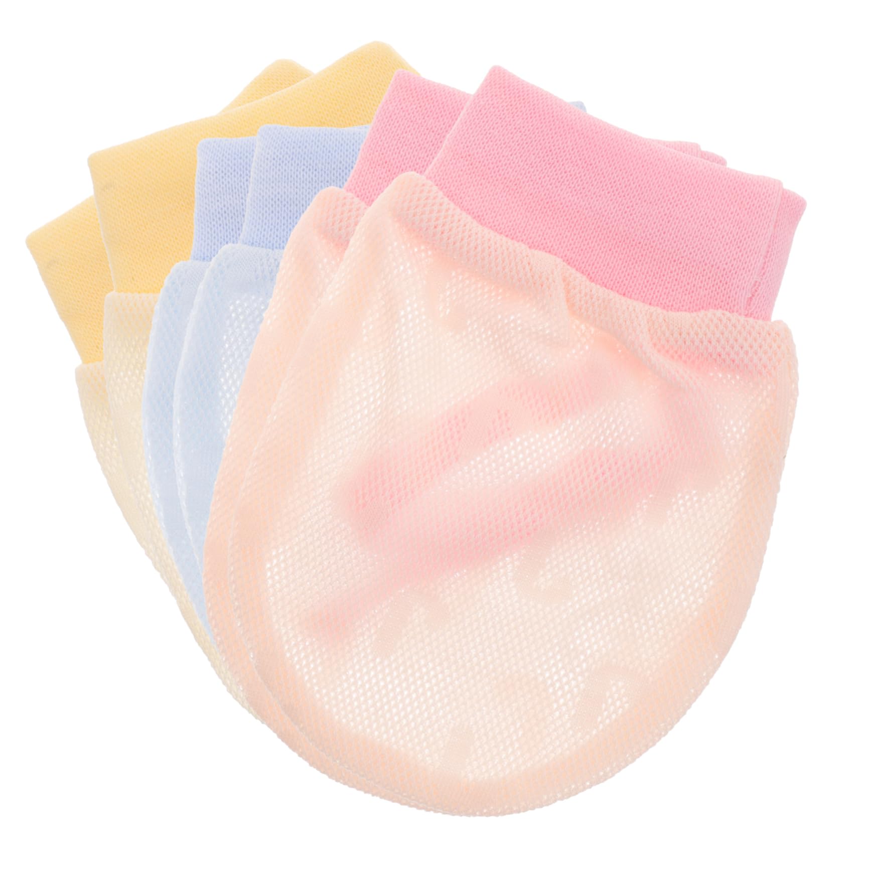 FRCOLOR 3 Pairs Newborn No Scratch Mittens Gloves Months Skin Friendly Cotton Mittens for Finger Correction Portable Comfortable Hand Protection