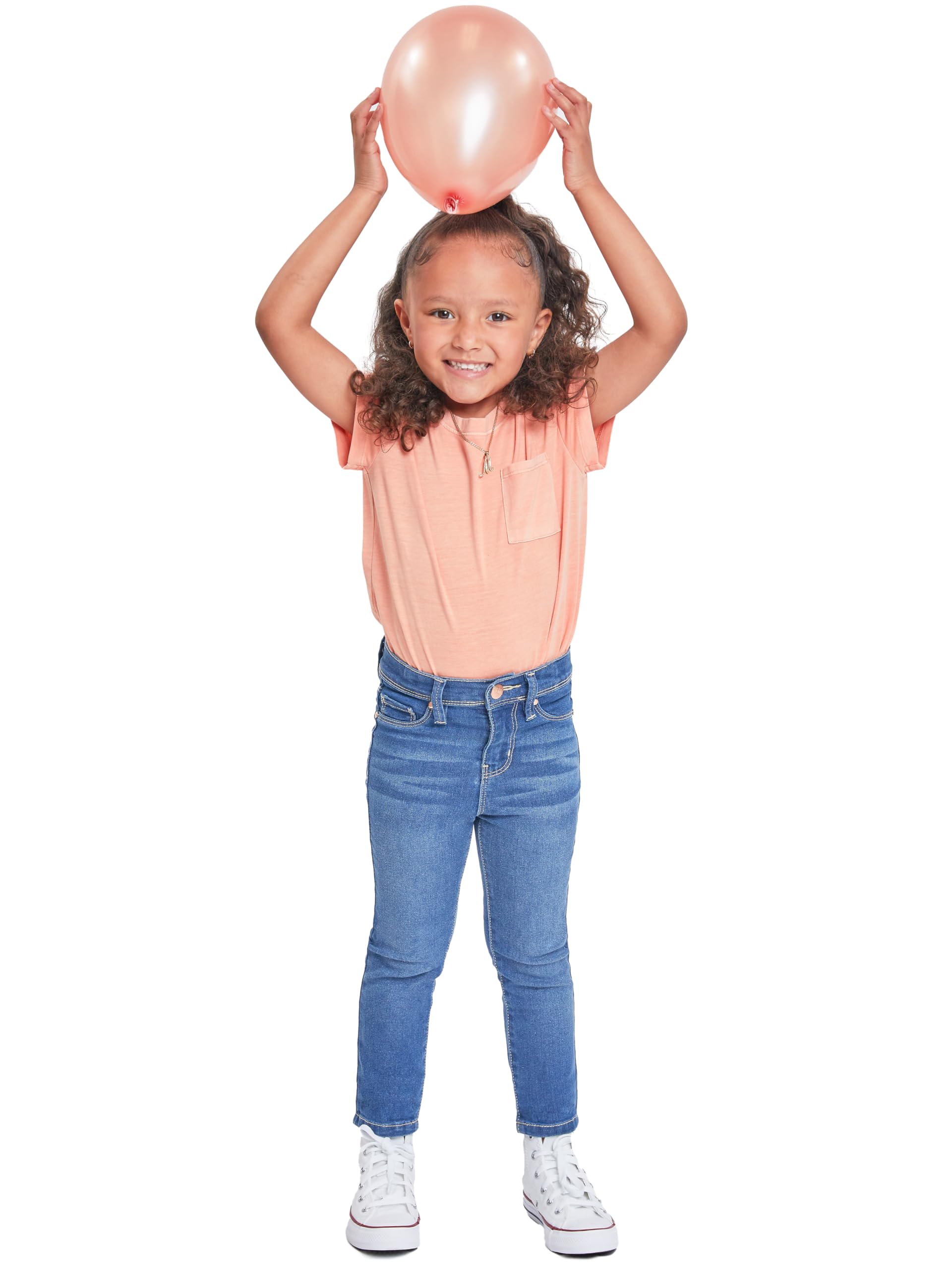 YMI Baby Girls Toddler Essential Skinny Jean Pants, M08 Medium Blue, 6 US