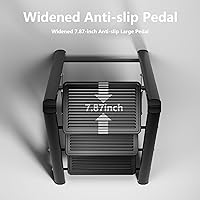 Vista 3 de Step Ladder 3 Step Folding, Sturdy 330 Lbs Small Step Stool for Adults, Closet Step Stool Ladder with Anti-Slip Wide Pedals, Portable Folding Ladder