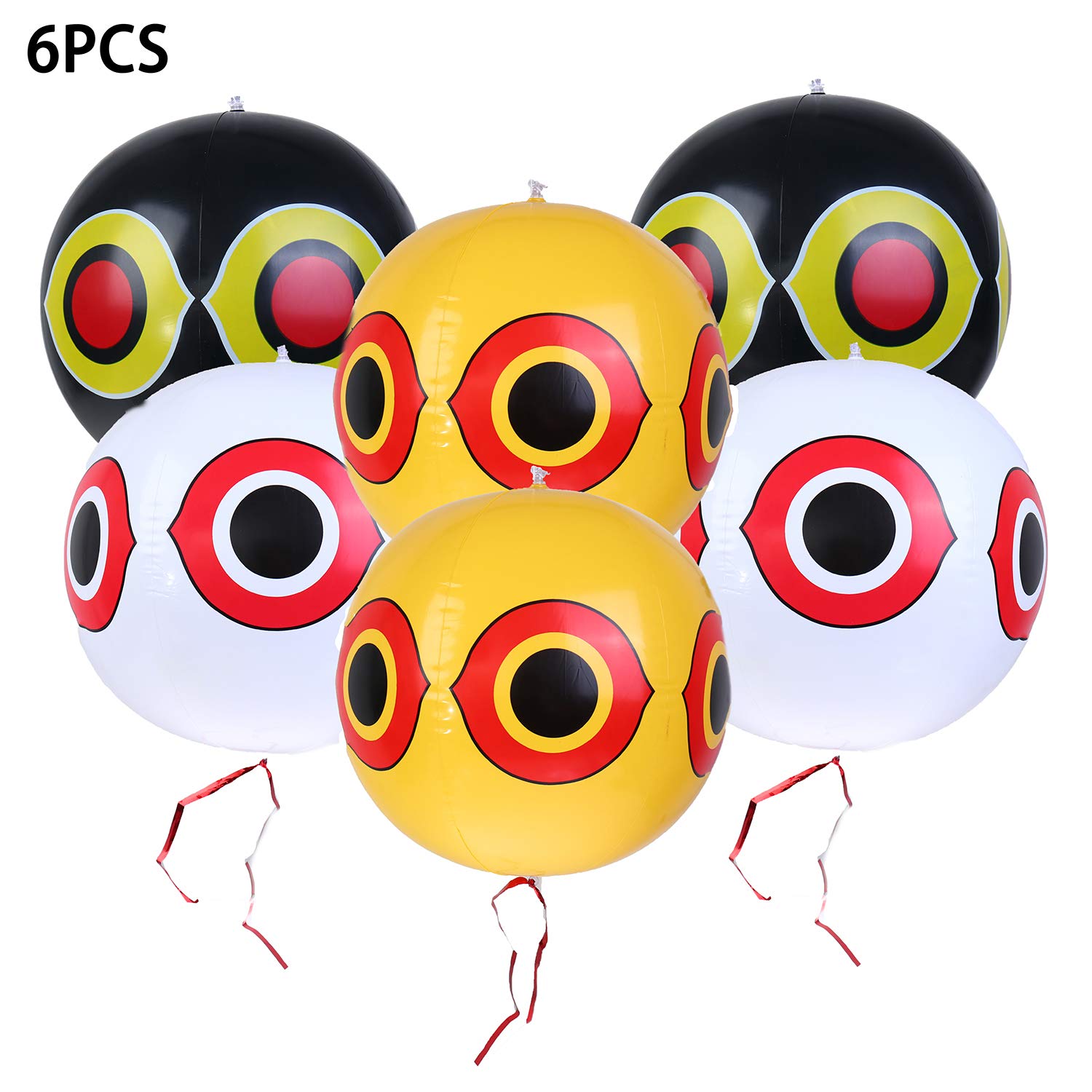 Buy Olgaa 6 Pieces Bird Repellent Balloons y Eyes Balloons with Eye