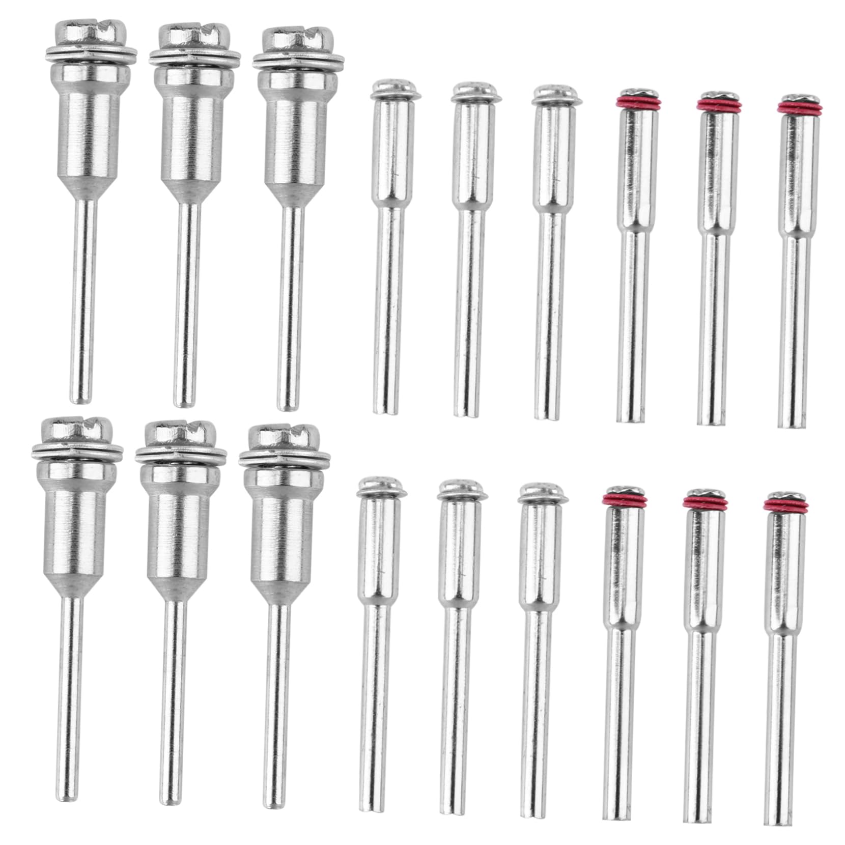 HOLIDYOYO 26Pcs Screw Mandrel Set for Rotary Tools Includes Cutting Wheel Holders Pad Holders High Speed Holders and Holders for Versatile