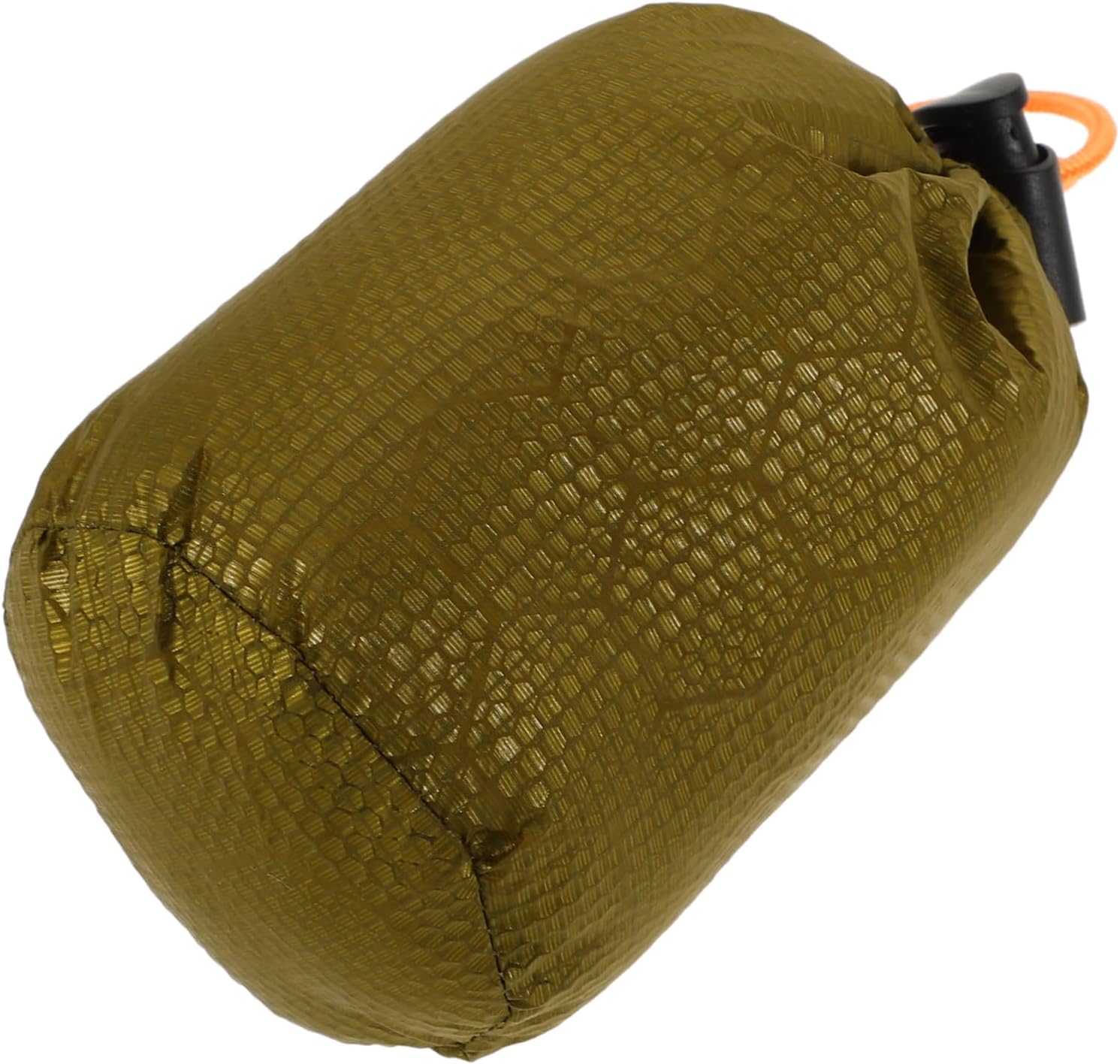 Toddmomy Survival Sleeping Bag Mesh Stuff Sack Drawstring Storage Bag for Camping Hiking and Outdoor Travel with Emergency Whistle and Compact Design