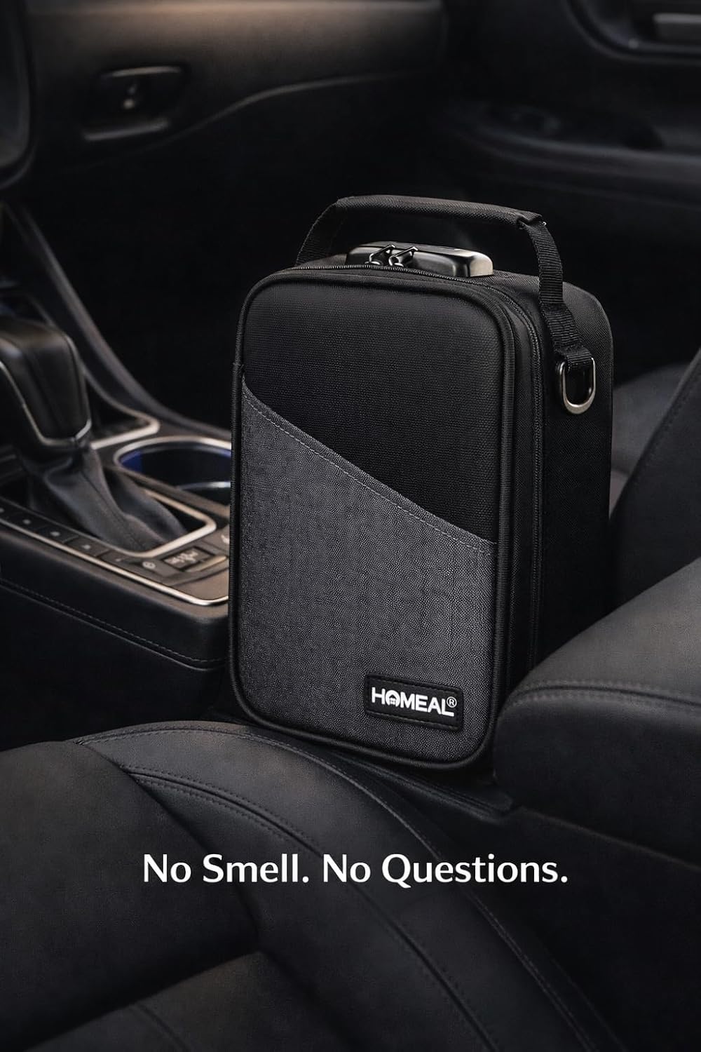 HOMEAL Lockable Smell Proof Travel Bag – Discreet Carbon Odor Control for Home Car, Hotel & Flight – Secure Privacy Storage, Daily Carry - Image 5