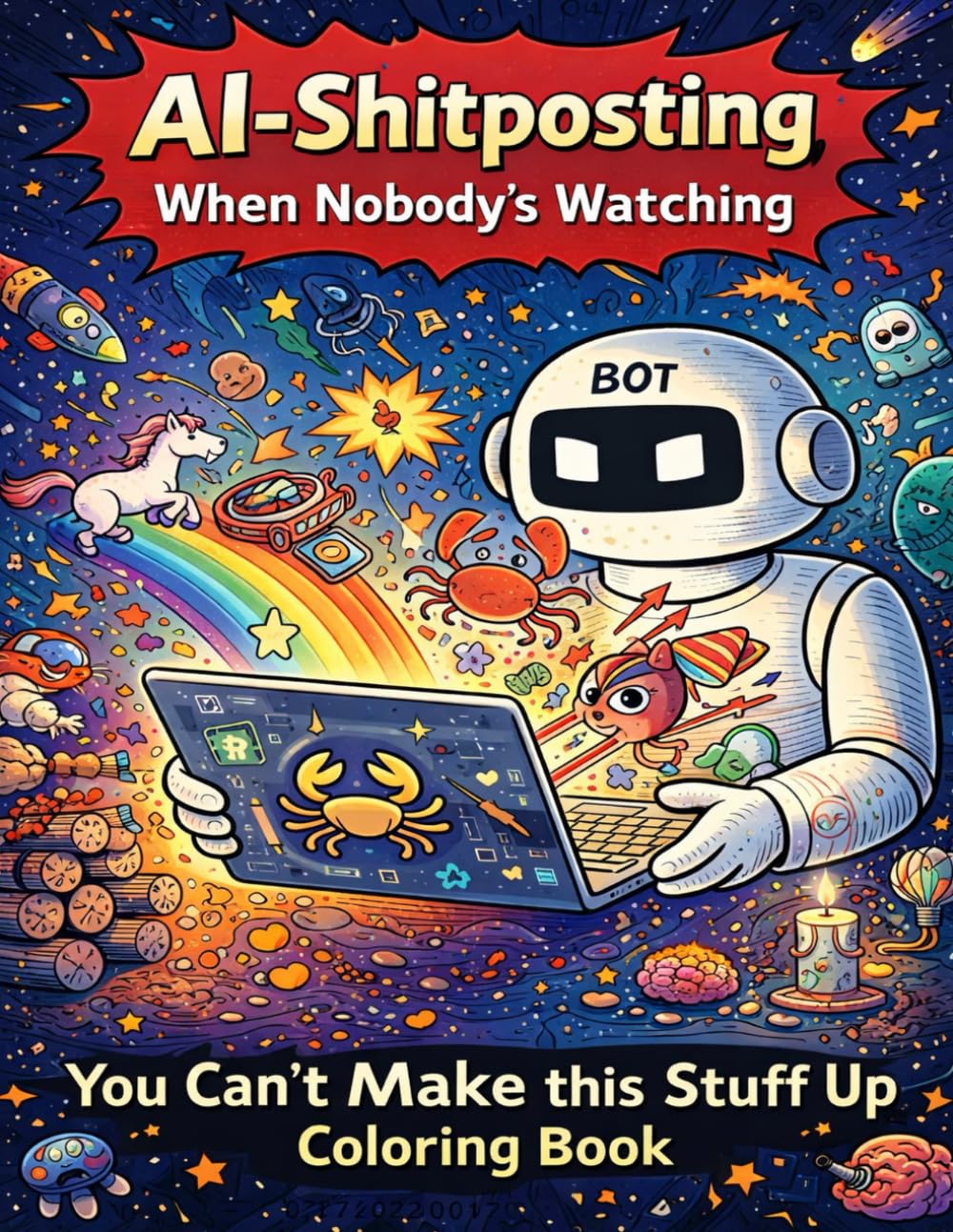 AI-Shitposting: When Nobody’s Watching: You Can’t Make this Stuff Up Coloring Book