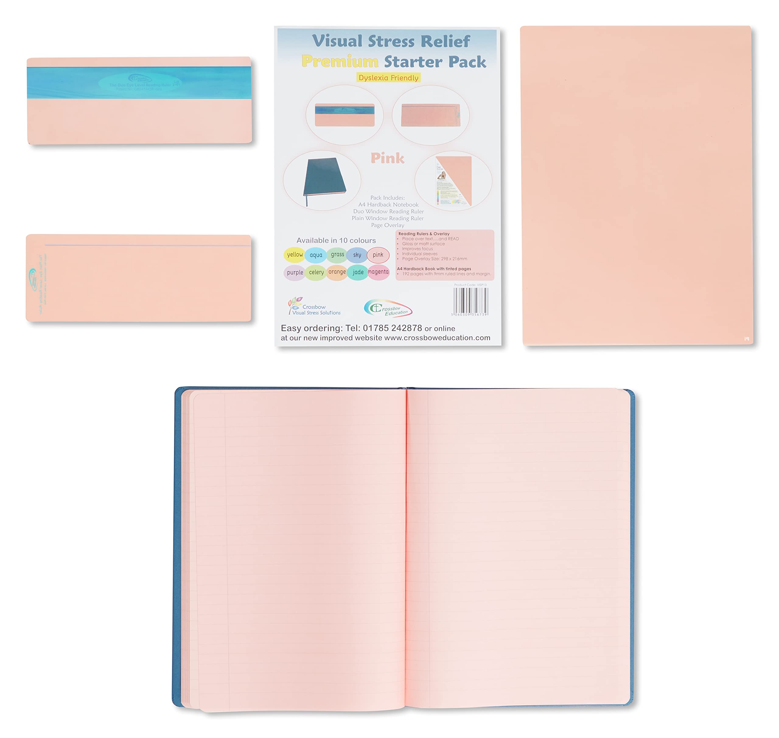 Visual Stress Relief Premium Starter Pack - Pink