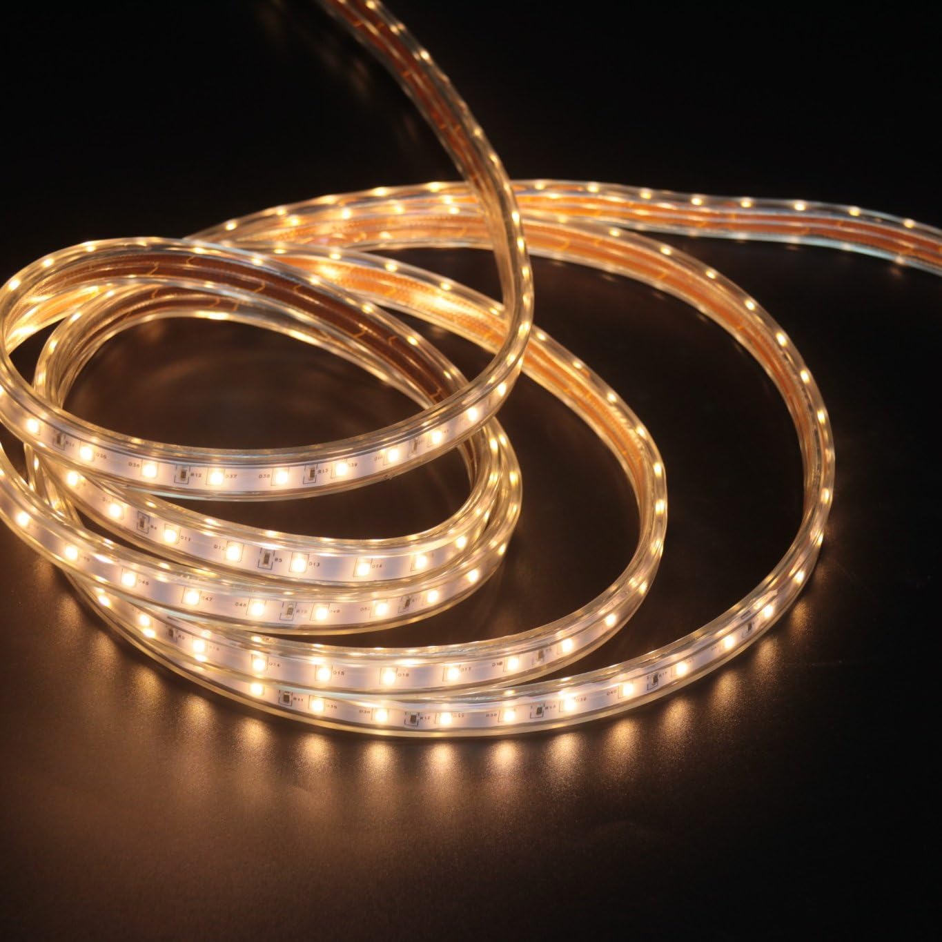 10-100m LED-Strip für Außenbereich, 2700K Warmweiß, IP54, Dimmbar, 60 LEDs/m, 5W/m (10 meter)
