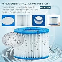 Vista 5 de Filtro de spa Tipo VI y cartucho de repuesto de filtro para bañera de hidromasaje para filtros de bañera de hidromasaje Coleman, para filtro de 16