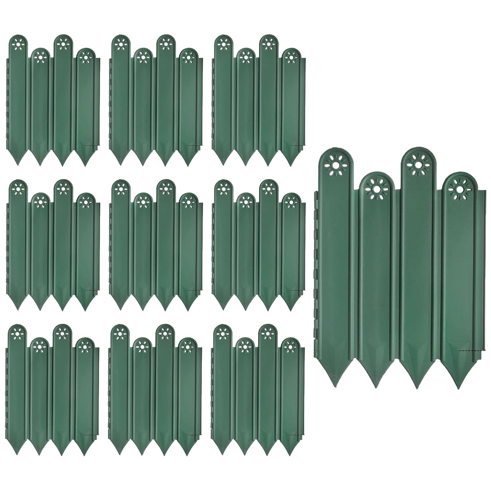 Bordure de pelouse en lot de 10 pour l'aménagement de jardin