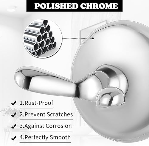 Miniatura 7 de Juego de accesorios de baño, barra de toalla extensible ajustable de cromo pulido, juego de 4 piezas de accesorios de baño duraderos de 24 pulgadas,