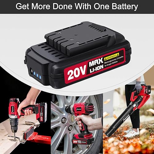 Miniatura 8 de Avid Power Kit de inflador de neumáticos inalámbrico con una batería adicional