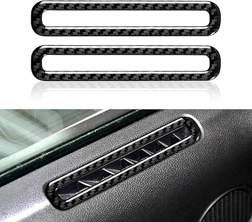 Cubierta de calcomanía para salida de ventilación de aire para Ford Mustang 2015 2016 2017 2018 2019 2020 2021 2022 2023 Accesorios de fibra de