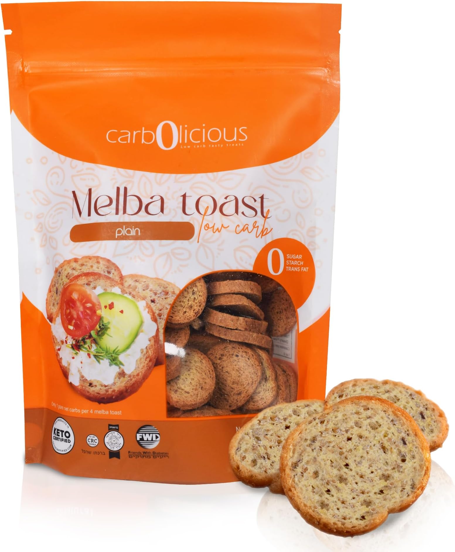 carbolicious Low Carb Melba Toast (PLAIN) 4oz