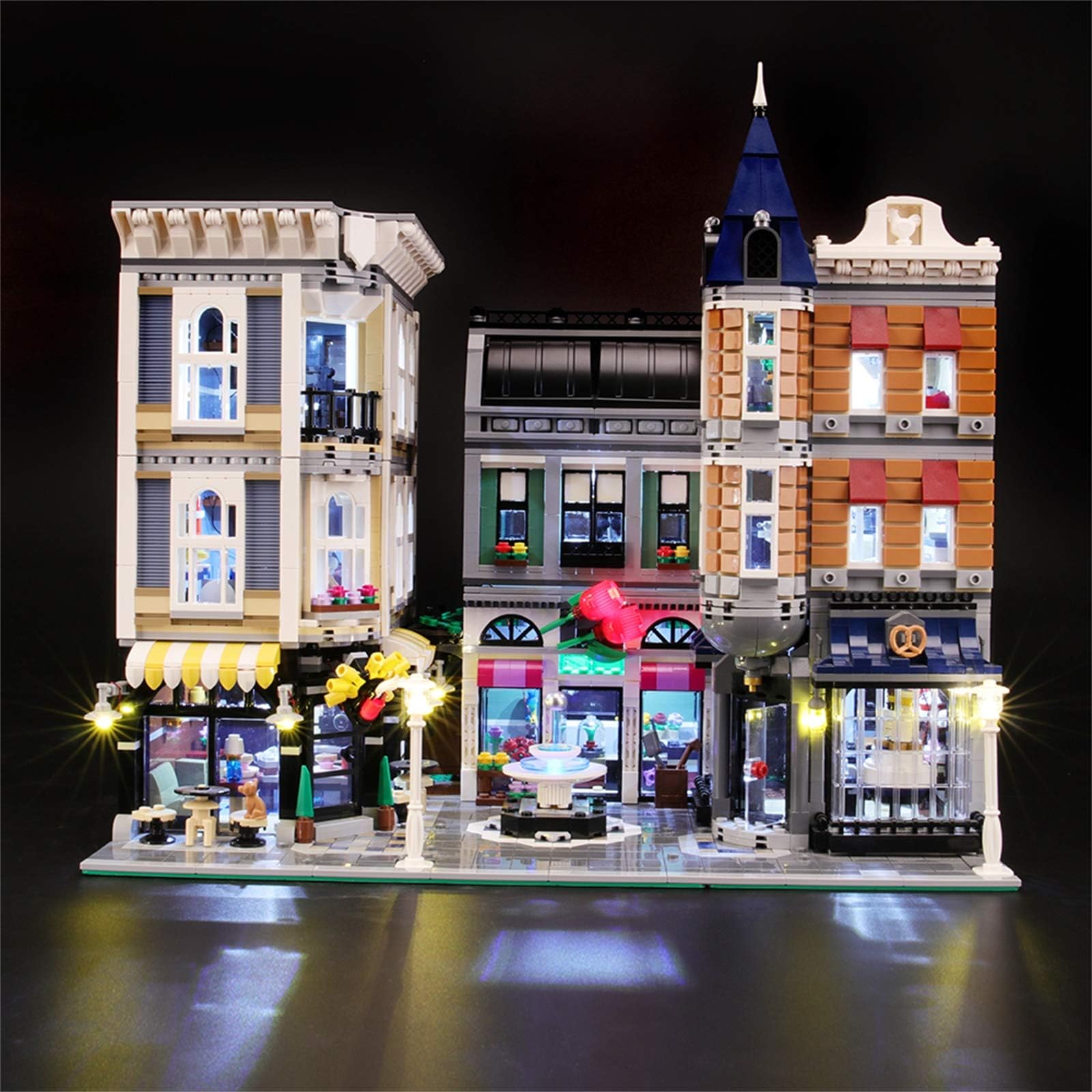 BRIKSMAX Led Lighting Kit for LEGO Creator Assembly Square - Compatible with Lego 10255 Building Blocks Model