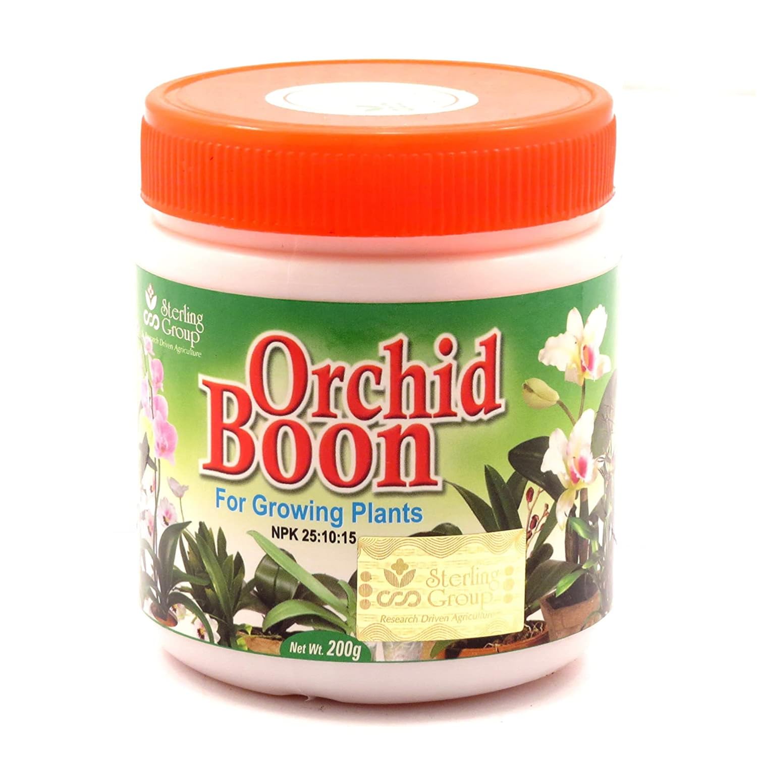 Hug A Plant | Orchid Boon For Growing Plants 200gm (Orchid Fertilizer) (Home & Garden) (Pack Of 1)
