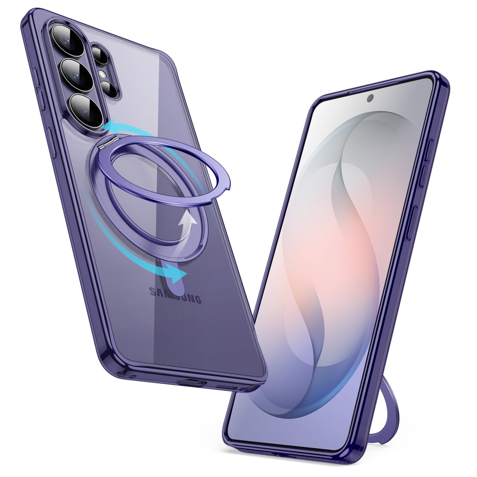 JETech Samsung Galaxy S26 Ultra Ring Stand Case -11