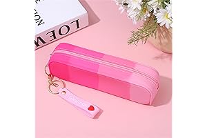 YYaaloa Rubber Pencil Case: Pink, Waterproof, Aesthetic, Perfect for Women